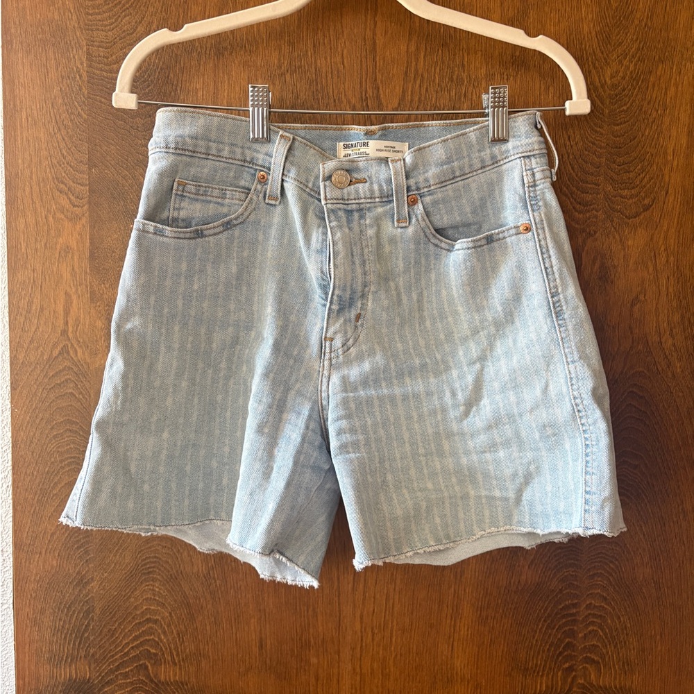 Levi’s signature Light Blue Denim Women Shorts